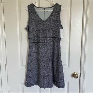 Jockey Women’s Gray and Black Sleeveless Dress sz M